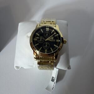 Invicta Montres Prestige 41 MM Premium Gold  Black Face MPW-0067 Mens Watch